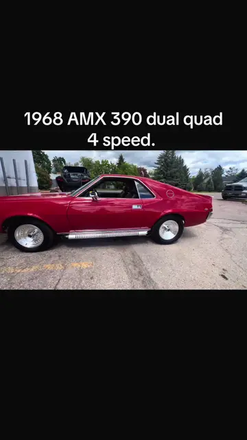 Video thumbnail: 1968 AMC AMX, 390 dual quad, 4 speed