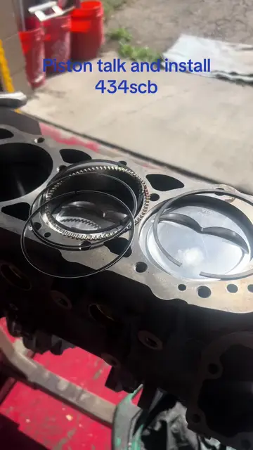 Video thumbnail: Pistons going into a 434 small block Chevy